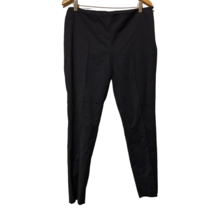 Akris Womens Tapered Leg Pants Black High Waist Pull On 10 - $48.50