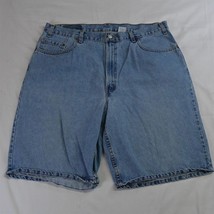 Vtg 2000 Levi&#39;s 40 x 11&quot; 560 Comfort Fit USA Made Stonewash Denim Jean Shorts - £23.48 GBP
