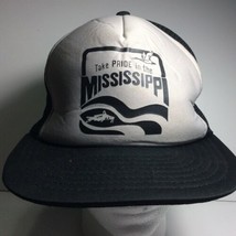 Vintage Take Pride In The Mississippi SnapBack Hat Trucker Mesh River Ca... - £10.27 GBP