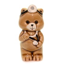Vintage Ceramic Porcelain Anthropomorphic Teddy Bear Doctor Small Figurine 2.5&quot;h - £6.34 GBP