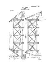 Bridge Patent Print - White - $7.95+