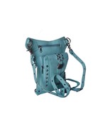Unisex Fanny Pack Holster Bag, Studded Leather Backpack, Handmade Travel... - $238.55 CAD