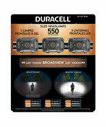 Duracell 1600263 550 Lumens LED Broadview Headlamps - 3 Pieces 3-pack He... - $746.19 MXN