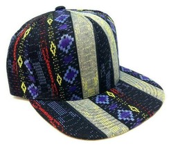 Grey Navajo All Over Print Snapback Hat Cap Abstract Aztec Native American Retro - £9.98 GBP