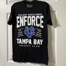 Violent Gentlemen Enforce Tampa Bay T-Shirt Hockey Club XS Black - $8.59