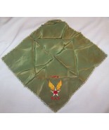 WWII AAF WIFE HANDKERCHIEF HANKIE US ARMY AIRFORCE HOMEFRONT - £12.57 GBP