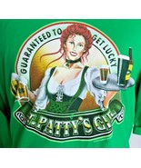 St. Patty's Girl Men's Graphic T-Shirt Size 3XL Green Beer Fishersportswear 2010 - £16.22 GBP