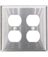 Morris 83220 430 Wall Plate, Duplex Receptacle, 2 Gang, Stainless Steel - $8.42