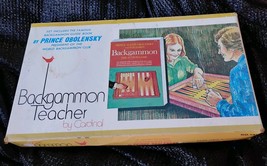 Backgammon Teacher 1970&#39;s Game By Cardinal Includes Backgammon Guide Book - $349.95 MXN