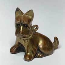 Solid Brass Scottie Dog Figurine Scottish Terrier Japan - $184.52 MXN