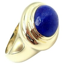 Authentic! Tiffany &amp; Co Paloma Picasso 18k Yellow Gold Large Lapis Oval ... - $8,000.00