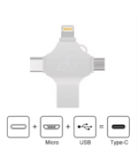 128 GB USB 4-in-1 Flash Drive, Memory Stick, Photo Stick, External Storage - $33.10 CAD