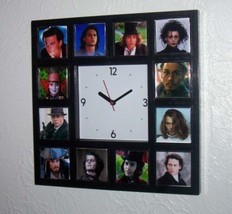 Johnny Depp characters Clock with 12 classic roles. 21 jump Street, Mad Hatter + - £24.91 GBP