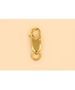 18k solid yellow  gold  lobster clasp lock 11 x 5 mm - £74.94 GBP