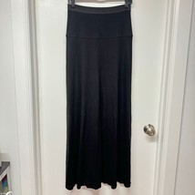 BCBGMaxazria Womens Black Pull On Stretch Waffle Maxi Skirt Karolin Size Small - $27.72