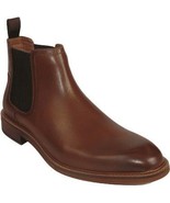 Men&#39;s Steve Madden Boot High Top Shoes Slip On Soft Leather Heritage Tan - $211.16 CAD