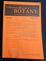 American Journal of BOTANY Official Publication February 1988 Volume 75 ... - $15.98