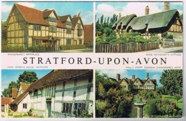 Postcard Stratford Upon Avon Shakespeare Birthplace Mary Arden House Hathaway - £1.70 GBP