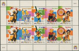 Australia 1999 SG1871 Children&#39;s TV Programmes sheetlet of 10 MNH - $5.21