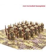 21pcs/lot WW2 Army Troops UK United Kingdom Military Soldiers Minifigure... - $29.95