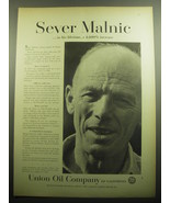 1958 Union Oil Company Ad - Sever Malnic - £14.55 GBP