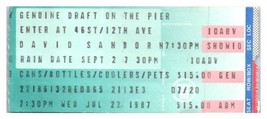David Sanborn Concert Ticket Stub July 22 1987 New York City - £35.76 GBP