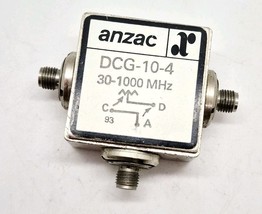 Anzac DCG-10-4 11dB RF Directional Coupler 30-1000MHz SMA(f) 5Watt Max M... - $19.99