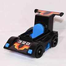 Vintage Fisher Price Black Race Car #320 5&quot; Husky Helper Vehicle 1978 0822!!! - £13.85 GBP