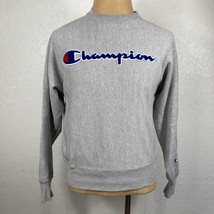 Champion Reverse Weave Crewneck Sweatshirt Mens Small Gray Expansion Gusset 90s - $37.61