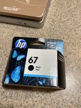 New Sealed Genuine HP 67 Black Ink Cartridge Retail Box  Exp 3/2022 - £11.78 GBP