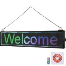 VEVOR LED Scrolling Sign, 40&quot; x 9&quot; WiFi &amp; USB Control, Full Color P6 Programmab - £144.83 GBP