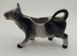 VTG Black/White Cow Creamer Collectible Germany #3672 Marked Lovely Addi... - $17.82