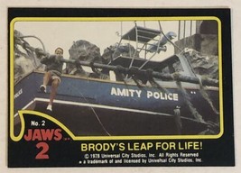 Jaws 2 Trading cards Card #2 Roy Scheider - £1.47 GBP