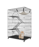 VEVOR Catio 4-Tier Large Cat Cages Indoor Metal Playpen Enclosure with W... - £126.08 GBP