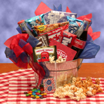 Blockbuster Night Movie Pail - Movie Night Gift Baskets for Families - £64.58 GBP