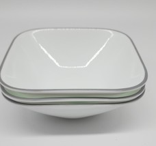 Corelle  Cereal/Soup Square Bowls Grey Rim 22oz 3-Piece - $39.59