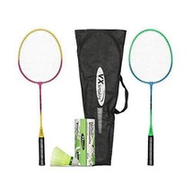 VXB-580 Set of 2 Badminton Racquets and 3pcs Shuttlecocks for Juniors - £20.26 GBP
