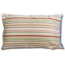 Ralph Lauren Harbor View Stripe Standard Pillowcases VTG USA Chambray Trim Set 3 - £27.97 GBP