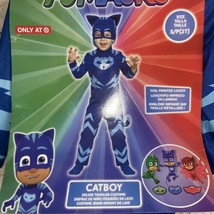 Disguise Catboy Costume Kids PJ Masks Megasuit Jumpsuit Mask Toddler Small 2T - £15.81 GBP