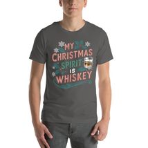 My Christmas Spirit is Whiskey T-Shirt, Funny Christmas Drinking Shirt Whiskey L - $19.79+