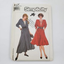 Vtg Simplicity Sewing Pattern UnCut 8172 Miss Dress in 2 Lengths Size NN 10-16 - $6.89