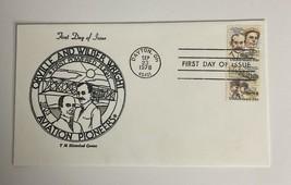 Orville and Wilbur Wright Aviation Pioneers EM Historical Mail Cover 1978 - £5.83 GBP
