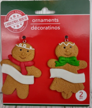 Christmas Gingerbread Man Girl Bow Ornaments Ornament Decorations Decor ... - £7.90 GBP