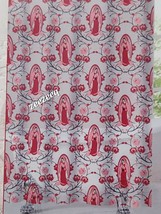 Christmas Virgin Mary Printed Vinyl  Shower Curtain Red Pink Floral 70&quot; x 72&quot; - $39.99