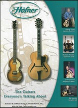 Hofner Jazzica Custom &amp; Cavern guitar ad print 2003 advertisement Denny Jiosa - £2.99 GBP