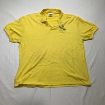 Das Tennisclub Von Fort Lauderdale Polohemd Herren L Gelb Kurzarm Kragen - $14.83