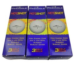 Lot of 3 Pinnacle Hotshot Golf Balls, 3 pscksges of 3 - £9.39 GBP