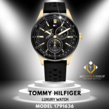 Orologio Tommy Hilfiger da uomo al quarzo con cinturino in silicone nero... - £94.32 GBP
