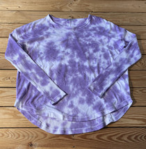 theo &amp; sprence NWOT Women’s tie dye long sleeve shirt size M purple s3 - $12.77