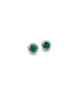 Natural Emerald Diamond Earrings 18k White Gold 3.8 TCW Certified $7,950... - £1,936.41 GBP